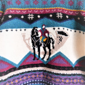 VINTAGE 1990s Woolrich Equestrian Sweater