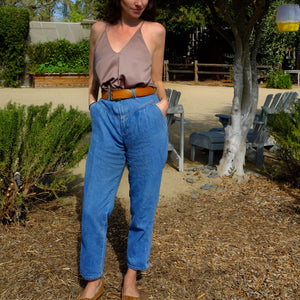 VINTAGE 1980s Pleated Jeans