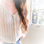 Load image into Gallery viewer, Classic Neutral Knit Camisole Button Fit View
