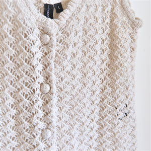 Classic Neutral Knit Camisole Button View