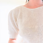 Load image into Gallery viewer, Vintage Ivory Cotton Knit Collar Fit
