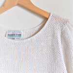 Load image into Gallery viewer, Vintage Ivory Cotton Knit Collar View
