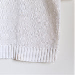 Load image into Gallery viewer, Vintage Ivory Cotton Knit Hem View
